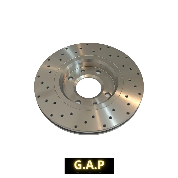 دیسک ترمز سوراخدار پژو 405 برند G.A.P بسته دو عددی