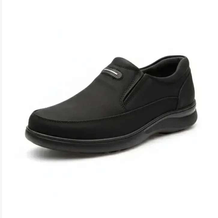 کفش مردانه مجلسی روزمره طبی مدل کوبا چرم مشکی