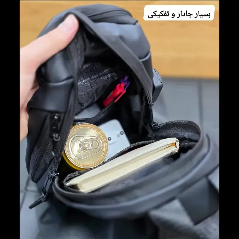 بادی بگ جادار قفل دار بنج BANGE ضد آب پارچه اسکین مردانه و زنانه
